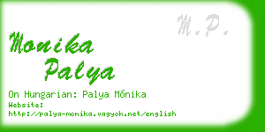 monika palya business card